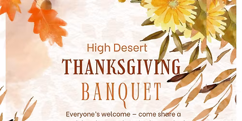 High Desert Thanksgiving Banquet