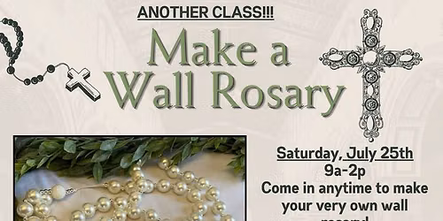 Wall Rosary Class at Our Creative Marketplace WAPAKONETA