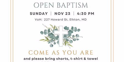 Harvest of Grace Baptism