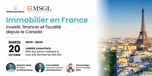 Immobilier en France : investir, financer et fiscalit\u00e9 depuis le Canada