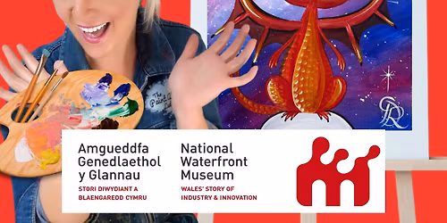 Family Paint Along at The National Waterfront Museum - St Davids Day Dragon