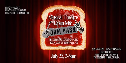 Musical Theatre Open Mic Jam Pass!