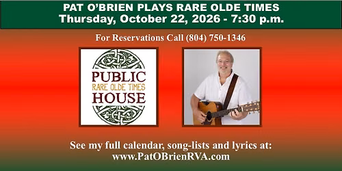 Pat O'Brien Plays Rare Olde Times Public House