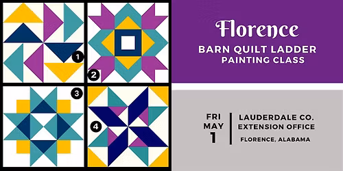 Florence Barn Quilt Ladder Painting Class - FRIDAY, MAY 1