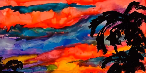 Alcohol Ink Sunset