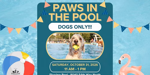 PAWS IN THE POOL!