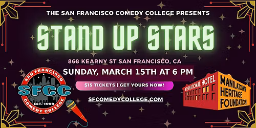 Stand Up Stars! Comedy Showcase at International Hotel Manilatown