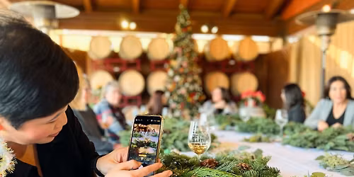 Winter Wreathmaking Party + Workshop at Moravia Wines