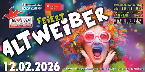 NE-WS 89.4 feiert Altweiber