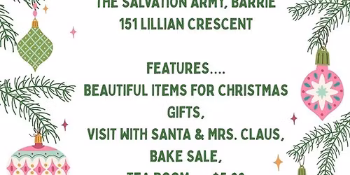 The Salvation Army Christmas Market - Barrie Citadel