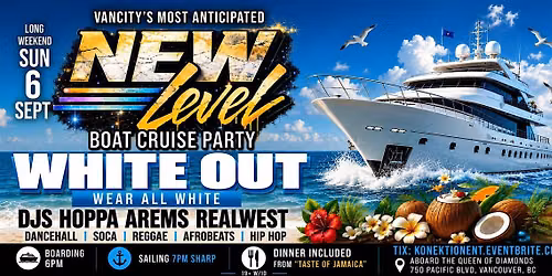 New Level All White Boat Cruise 2026