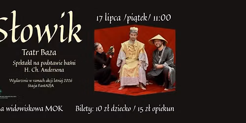 \u201eS\u0141OWIK\u201d \/ BAJKA NA PODSTAWIE BA\u015aNI ANDERSENA \/ TEATR BAZA \/ SPEKTAKL 5+