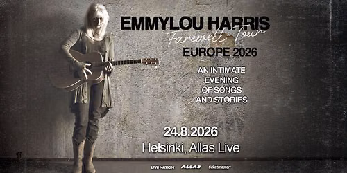 Emmylou Harris (US), Allas Live, 24.8.2026 