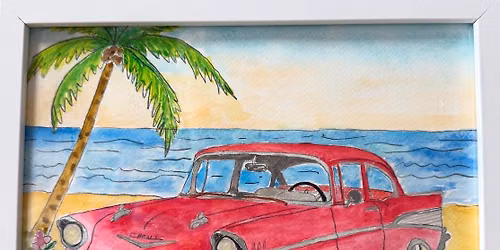 Father\u2019s Day 57 Chevy Watercolor Workshop