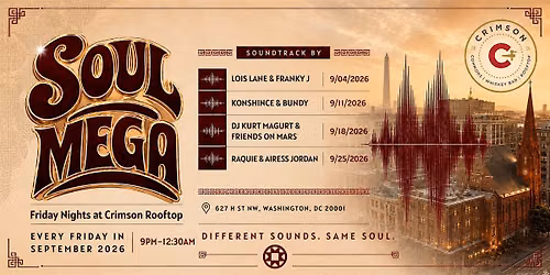 Soul Mega DJ Series: Friday Nights at Crimson Rooftop
