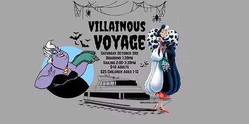 Villainous Voyage Character Cruise