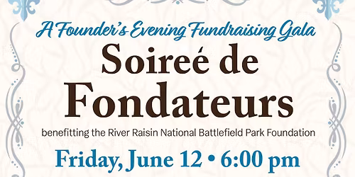 Soir\u00e9e des Fondateurs: A Founder's Evening Fundraising Gala
