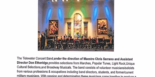 Tidewater Concert Band Celebration 250th Year Celebration