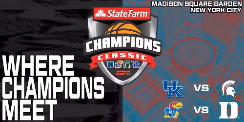 Parking Champions Classic: Kentucky vs Michigan and Kansas vs Duke