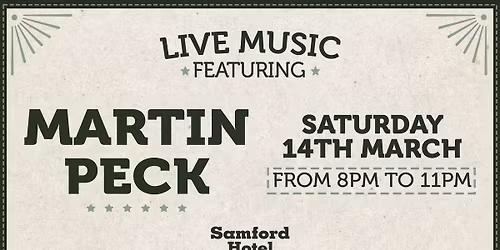 Live Music ft. Martin Peck