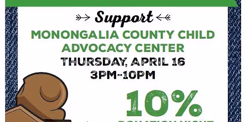 Dine to Donate to benefit Monongalia County Child Advocacy Center