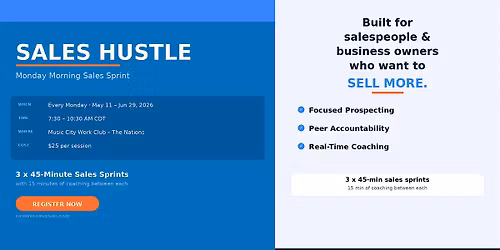 Sales Hustle \u2014 Monday Morning Sales Sprint