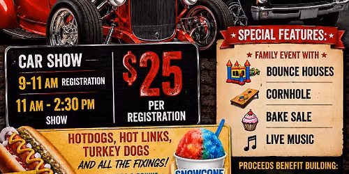 Hotdogs and Hotrods Benefit Car Show !