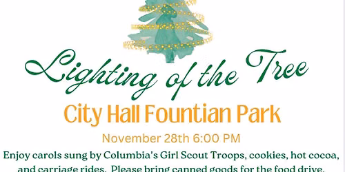 Columbia Christmas Tree Lighting 