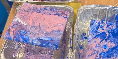 Fluid Art Workshop @Darby & Joan Hall Bourne lincs