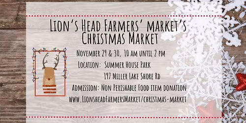 Lion's Head Farmers' Market's Christmas Market
