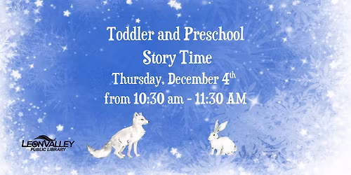Toddler and Preschool Storytime