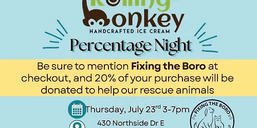 Percentage Night at Rolling Monkey