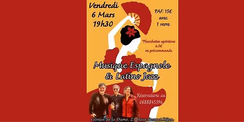 Trio musique espagnole et jazz latin