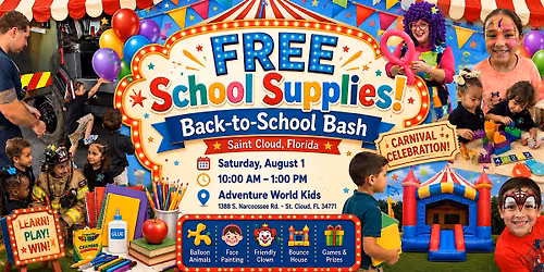 FREE School Supplies at Our Back-to-School Bash!