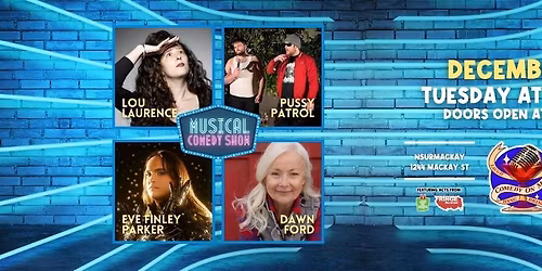 Musical Comedy - English Stand Up Comedy - Comedy on Mackay 055