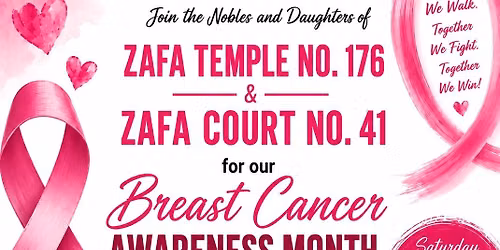Zafa Temple No. 176 & Zafa Court No. 41 Breast Cancer Awareness 5k Walk