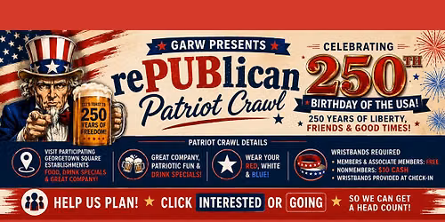 250th celebration! rePUBlican Patriot Crawl