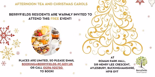 Over 55s Afternoon Tea & Christmas Carols