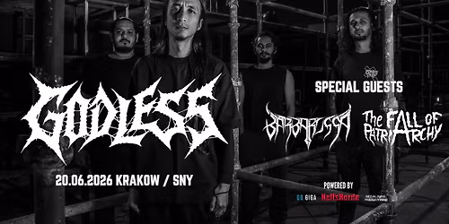 Godless + Barbarossa + The Fall Of Patriarchy \/ 20.06.2026, Krak\u00f3w