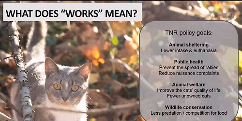 Trap Neuter Return Best Practices Training - How to Care for Outdoor Cats