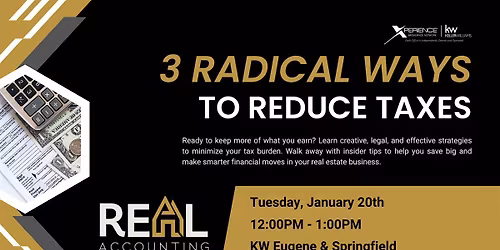 3 Radical Ways to Reduce Taxes - Eugene