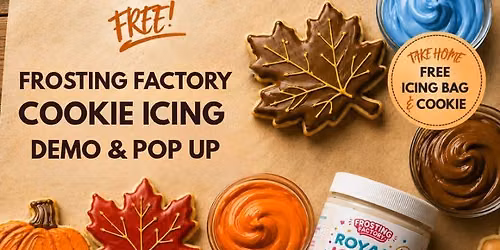 FREE Icing Cookies with Frosting Factory Demo &  Pop-Up