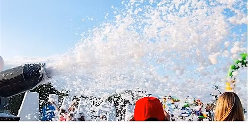 Summer Fun Night Foamy Bubble Party
