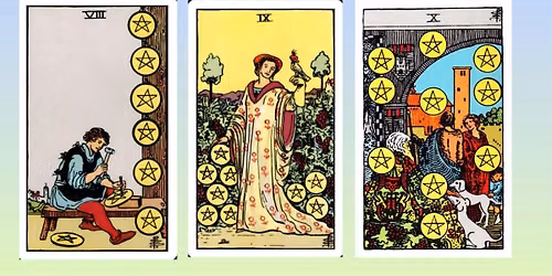 Tarot Salon presents 8, 9, 10 of Coins: Slow Living in the Automation Age