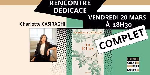 Rencontre-d\u00e9dicace avec Charlotte Casiraghi