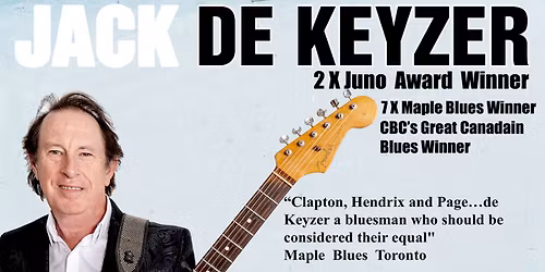 Jack de Keyzer Jan 24, Heartwood Hall, Owen Sound, ON