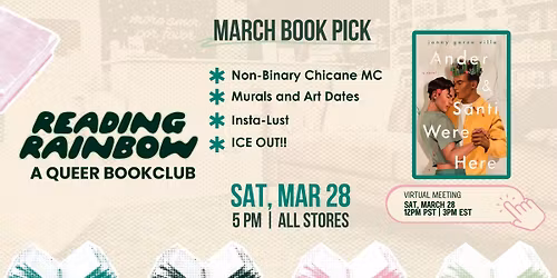 Tampa - Reading Rainbow Bookclub - Ander & Santi Were Here by Jonny Garza Villa