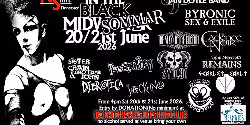 In the Black MidSOMMAR 20-21st June 2026 (Night Shift 10th Anniversary!)