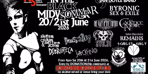 In the Black MidSOMMAR 20-21st June 2026 (Night Shift 10th Anniversary!)
