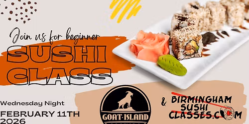 Beginner Sushi Class-Cullman, AL